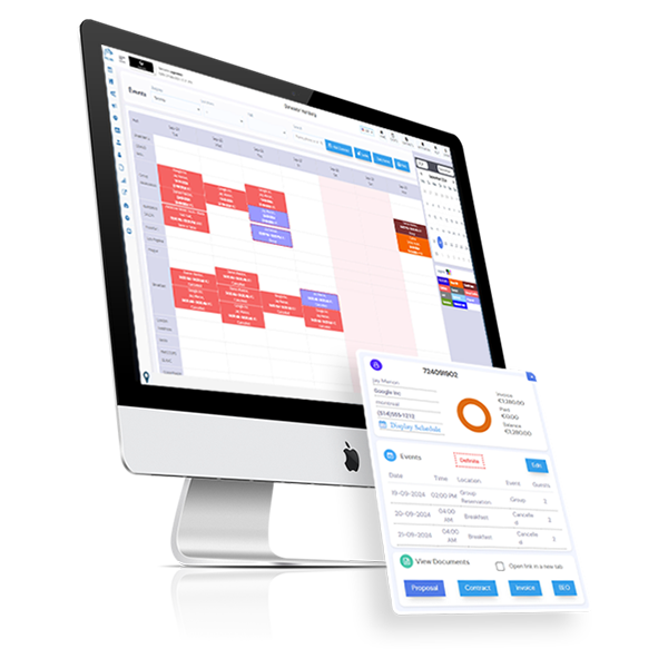 Event Booking Software Dashboard on Pxier